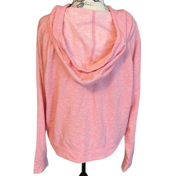 Victoria's Secret Soft Hoodie Sweatshirt Zip Up Angel 10 Pink and White Size L - Picture 3 of 4
